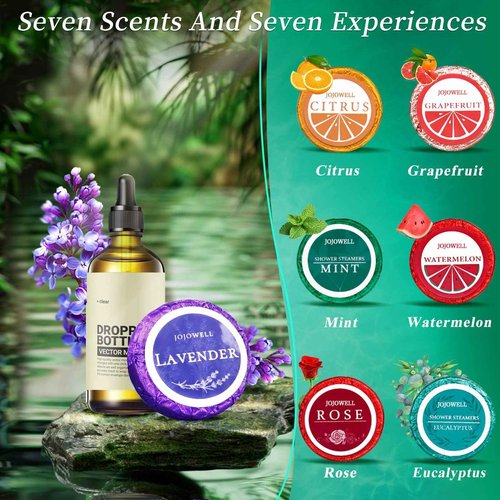 Shower Steamers Aromatherapy - 39 Packs Shower Bombs Birthday Gifts for Women,Gifts for Mom, Wife, Organic Essential Oils Stress Relief, Christmas Gifts Stocking Stuffers for Women