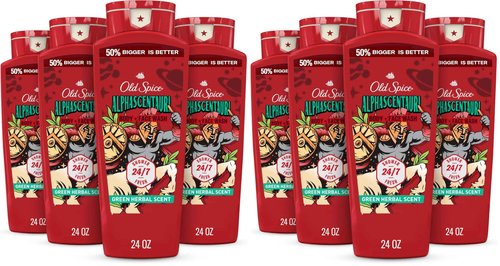 Old Spice Body Wash for Men, AlphaScentauri, Long Lasting Lather, 24.0 fl oz (Pack of 8)