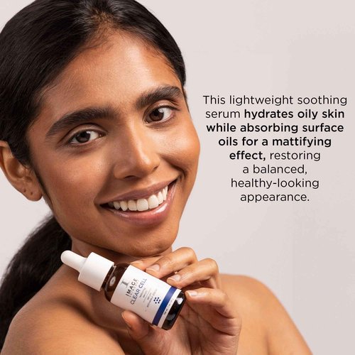 IMAGE Skincare, CLEAR CELL Restoring Serum, Balancing and Mattifying Facial Serum for Oily Prone Skin, 1 oz