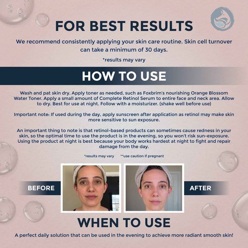 Foxbrim Naturals Radiant Renewal Duo: Retinol Face Serum & Bright Boost Moisturizer