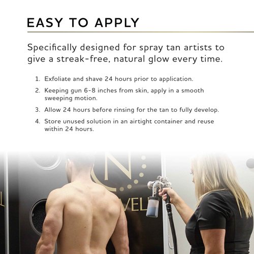 Norvell Premium Spray Tan Solution Clear Plus 1 liter – Professional Sunless Tanning Formula for Natural Bronze Glow, Streak Free, Fast Drying, Long Lasting Color