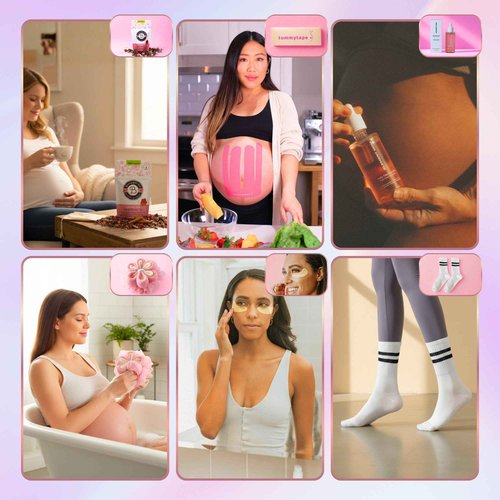 Rumbly 3rd Trimester Mom-to-Be Essentials Box - Gift for Expecting Moms - Care Package with Essential New Mommy Items & Pregnancy Must-Haves T3