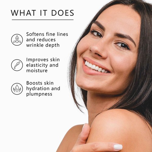 Asterwood Matrixyl 3000 + Argireline Serum for Face - Multi Peptide Serum with Hyaluronic Acid - Anti-Aging, Wrinkle Reducing, Collagen Boosting - Fragrance-Free - 8 Fl Oz