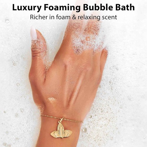 Deep Sleep Melatonin Bubble Bath - Long Lasting Foaming Bubbles - Moisturizing - Lavender Chamomile Bergamot - Relaxing Stress Relief - Calming Self Care Spa Gift for Birthday Christmas