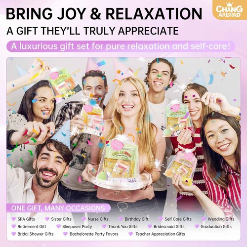 70-Piece Spa Party Kit for 10 People, Girls Spa Night Set & Spa Kit for Girls Ages 10-12 | Includes Bath Bomb, Face/Eye Mask, Lip Balm, Hand Cream, Towe, Gift Bag | Spa Day (Spa Set 10 people-70pcs)
