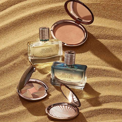 Estée Lauder Bronze Goddess Bronzer Powder | Matte Finish + Buildable Coverage, 0.74 Ounce, Medium Deep