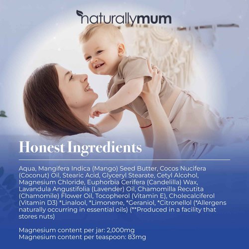 NaturallyMum - Magnesium Body Lotion Bundle for Mum and Kids - Support for Sleep, Heart, Bone, Nerve, Gut and Muscle Health - Adult Lavender - Kids Vitamin D Lavender & Chamomile - 2 x 4 fl oz