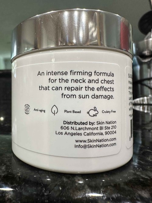 Skin Nation Super Firming Cream, Hydrating Body Lotion with Shea Butter, Glycolic Acid, Aloe Vera, Can Help Smooth Crepey Skin and Support Firmer Neck & Décolleté, 4 oz