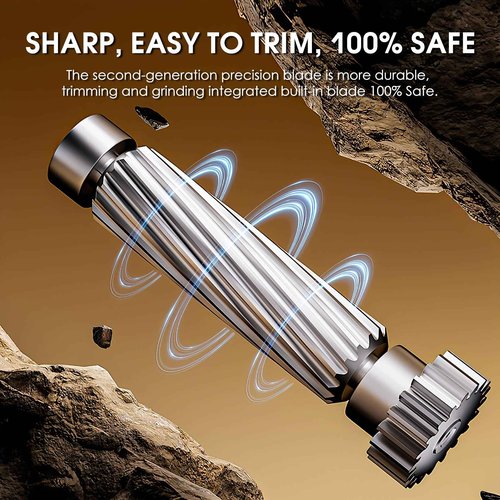 Electric Nail Clipper, 2 in 1 Automatic Electric Nail Clippers with LED Light, 2 Speeds Nail Trimmer Gift for Senior Adults Students Baby
