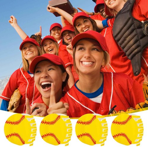 Yuxung 12 Pcs Softball Hair Clips Gifts for Team Softball Hair Accessories for Women Medium Size Non Slip Sports Barrettes with Strong Grip for Women Players Team Gifts