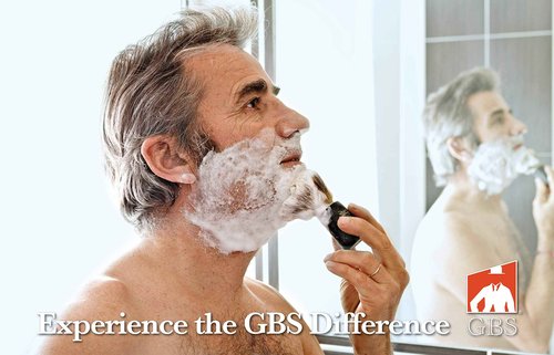 G.B.S Grooming Gift Set - Black Adjustable Double Edge Safety Razor, Shaving Mug, Shave Brush Razor Stand, Razor, Travel Toiletry Bag, Lavender Aftershave Balm and Natural Shaving Soap