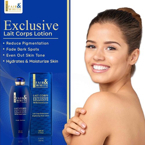 FAIR & WHITE Lait Corps Exclusive Whitenizer Body Lotion - 17 Fl oz / 500 ml