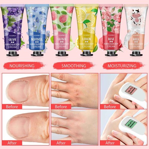 VESPRO 140 Pack Hand Cream Gifts Set, Stocking Stuffers for Women, Hand Lotion Travel Size for Dry Cracked Hands, Mini Hand Cream for Christmas Small Gifts, Thank You Gifts and Birthday Gifts