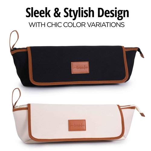 Hair Tools Travel Bag with Heat Resistant Mat, Large Hot Tool Organizer Bag, Curling Iron/Flat Iron Travel Case, Carrying Case for Hair Styling Tools, Travel Must Haves, Travel Essentials for Women