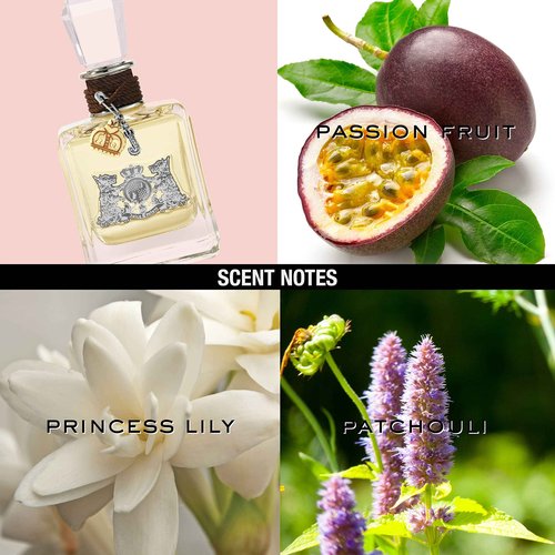 Juicy Couture Eau De Parfum, Women's Perfume with Notes of Passion Fruit, Princess Lili & Patchouli - Fruity & Floral Perfume for Women, EDP Spray, 1.7 fl oz