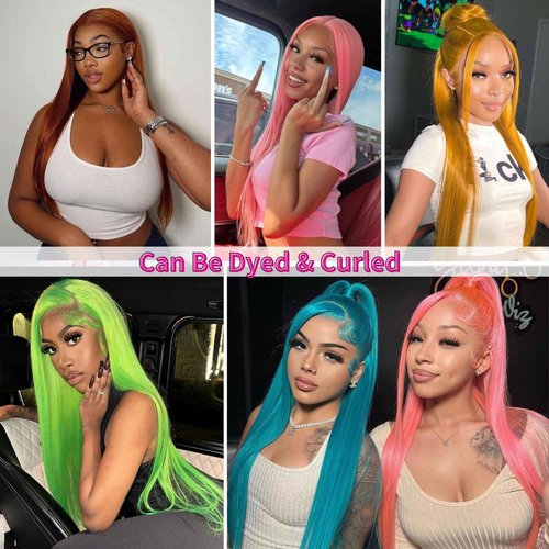 GZX 613 Lace Front Wig Human Hair 22 Inch 13x4 Straight HD Transparent Lace Frontal Wig Human Hair 180% Density Pre Plucked with Baby Hair