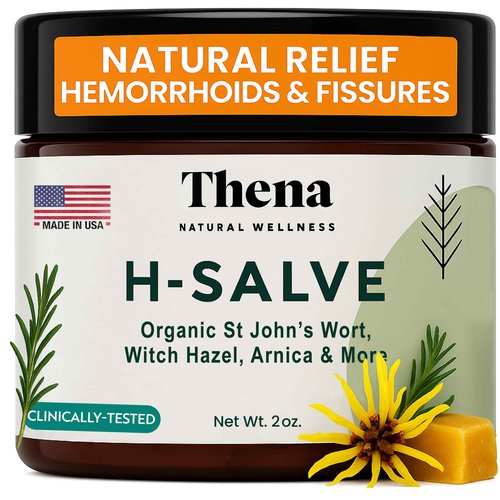 Thena Organic Sitz Bath Soak and Intense Hemorrhoid Cream Bundle