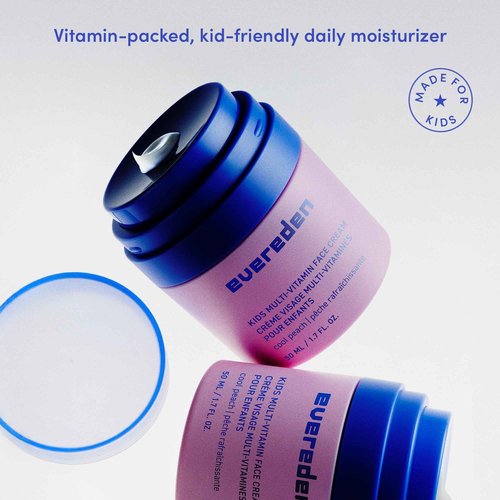 Evereden Daily 1-2-3 Routine Bundle: Clean & Vegan Skin Care Set for Kids - Hydrating & Nourishing Tween Skincare Set with Multi-Vitamin Face Wash, Face Cream, Lotion, & SPF 30 Mineral Sunscreen
