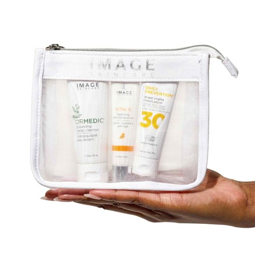 IMAGE Skincare, Ready Set Discover, 3-Piece Travel Ready Skin Care Kit, with Face Wash, Serum, and Moisturizer