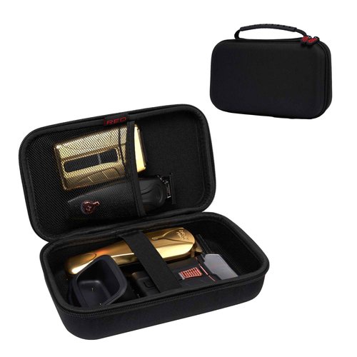 RED Pro Cord/Cordless Rechargable Titanium Foil Shaver and Men Grooming Pouch