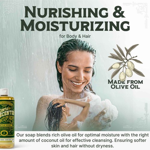Carolina Castile Soap Carolina Orange, Unscented and Sage Lime Castile Soap Liquid - 32 oz Vegan & Pure Organic Concentrated Non Drying All Natural Formula Body Wash & Shampoo