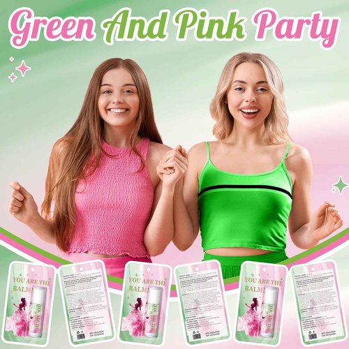 Swiffen 50 Pack Halloween Witch Lip Balms Bulk Pink and Green Party Favors Princess Gift Set Witched Party Favors Baby Shower Birthday Supplies Halloween Decoration Makeup Accessories Bag Stuffers