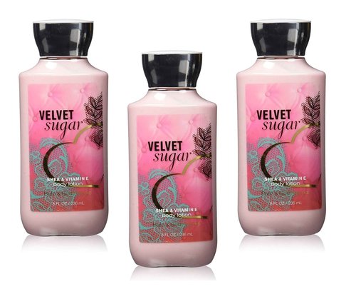 Bath and Body Works Signature Collection Body Lotion Velvet Sugar Pack of 3(Package may vary)