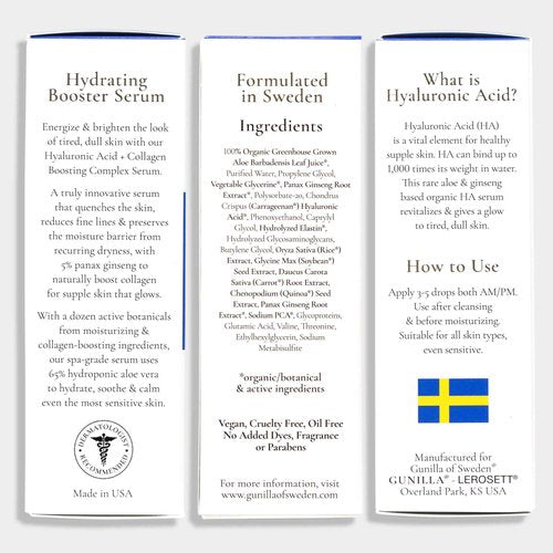 Gunilla of Sweden Hyaluronic Acid Serum & Ceramide Cream Bundle