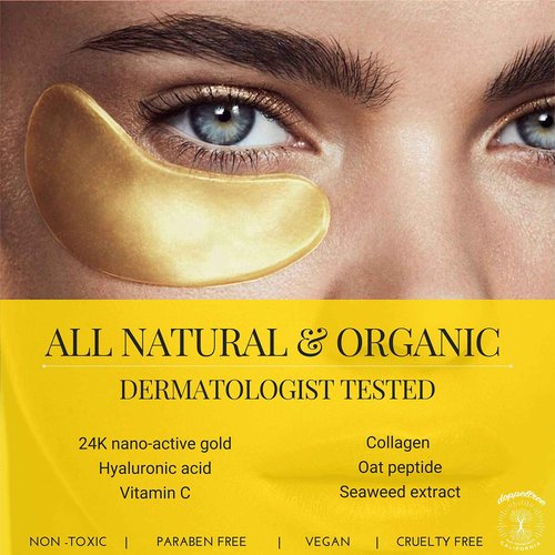 Doppeltree Golden Self-care Bundle: Gold Face Mask + Gold Lip Mask + Gold Eye Mask