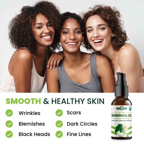100% Natural Ingredients Moringa Oil Body Butter for Dry Skin with Vitamin A, C, and E And Single Origin Moringa Oil: Experience 100% Purity and USDA Certified Organic