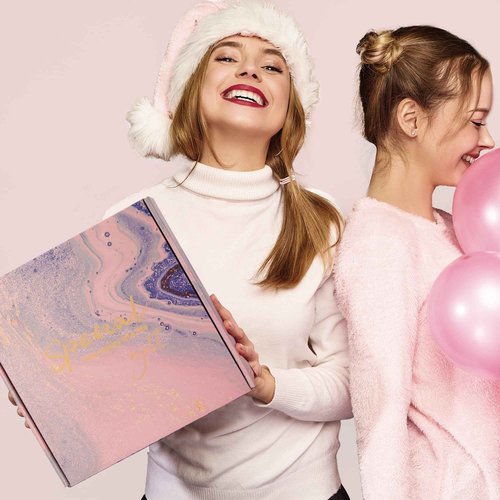 Mother's Day Gifts for Mom Wife Grandma, Get Well Soon Self Care Gifts with Flannel Blanket, Spa Gift Basket Relaxing Rose Care Package, Birthday Valentines Gifts for Women Friends Sis - KUKUPAK