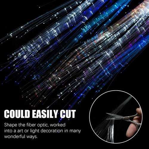 40 Pack Led Light Up Fairy Hair Accessories Braid Extension Butterfly Clips for Women Girls, Glow in the Dark Party Favors Supplies Neon Rave Accessories Wig for Festival Halloween Christmas Birthday