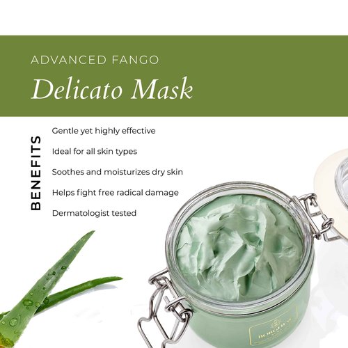 Borghese Advanced Fango Delicato Mud Mask - Hydrating Face Mask with Kaolin Clay, Aloe, Hydrolyzed Collagen & Hyaluronic Acid for Normal & Dry Skin