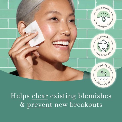 Rael Miracle Bundle - Invisible Spot Cover (96 Count), Exfoliating Cleanser (5.1 oz), Clarifying Toner (5.1 oz), Barrier Cream (1.8 fl. oz)