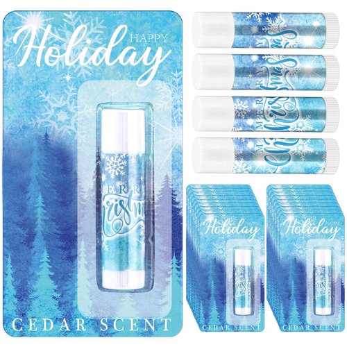 36 Pcs Christmas Snowflake Lip Balm Bulk Winter Honey Moisturizing Lip Balm Christmas Appreciation Gifts for Coworkers Teachers Employee Nurse Women Family Baby Shower Wedding Party Supplies