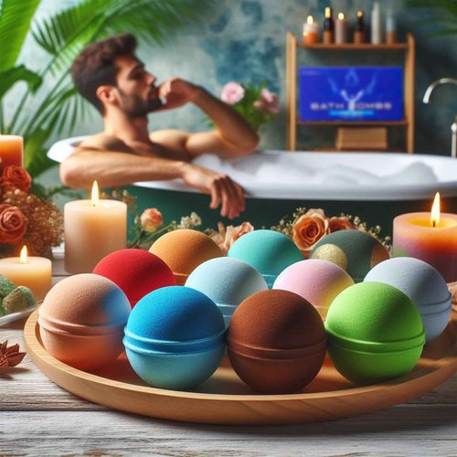 Bundle of 16 Bath Bombs for Men and Women - Organic Bath Bombs with Feminine Scents for Her - 2.5 Oz Gift Set of 16 Scented All Natural Bath Bombs with Natural Essential Oils