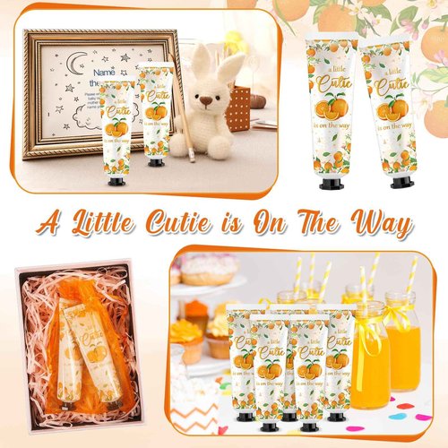 Swiffen 48 Sets a Little Cutie Is on The Way Hand Cream Gifts Bulk Baby Shower Hand Cream Travel Size Lotion Bulk Fall Thanksgiving Party Supplies Favors Birthday Wedding for Guest