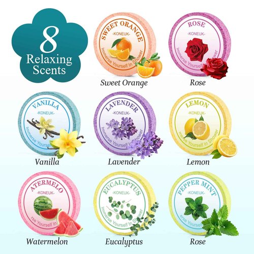 32 Pack Shower Steamers Aromatherapy Gifts for Women and Men, Bulk Shower Bombs with Essential Oils, Self Care, Spa Gifts, Birthday Gifts, Stocking Stuffers and Christmas Gifts