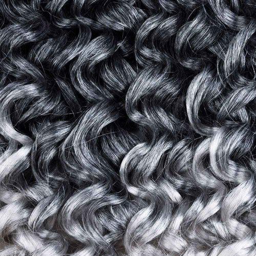 Silke Grey Curly Gogo Curl Ocean Wave Crochet Braids Hair 6 Pack Water Wave Hair Extensions For Women(10inch,Tgrey)