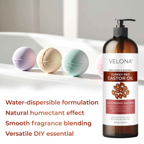 velona Castor Oil Turkey Red 7 lb | 100% Pure and Natural Carrier Oil | Cold Pressed | Hair, Body and Skin Care | Use Today - Enjoy Results
