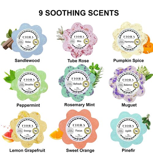Shower Steamers Aromatherapy - 18 Shower Bombs Aromatherapy Gift Set with Organic Essential Oils for Relaxation and SelfCare, Bath Bombs Tablets, Stocking Stuffers, Christmas Gifts for Her, Wife