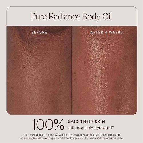 True Botanicals Pure Radiance Body Oil | Anti-Aging Body Oil for All Skin Types | Moisturize & Restore Skin Health | Dermatologist Tested, All Natural, Vegan, Clinically Proven | 3.9 fl oz | 114 ml