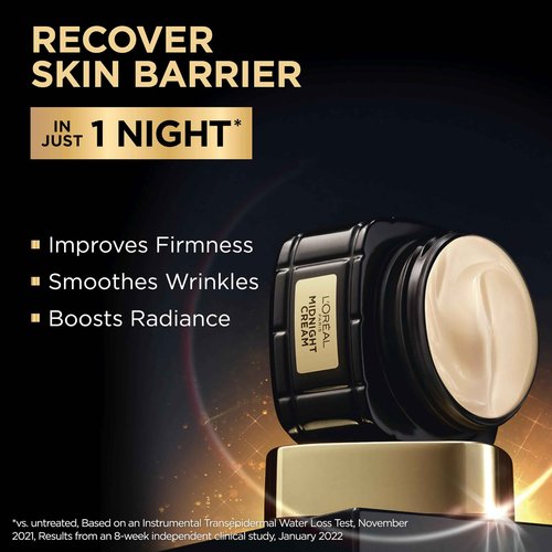 L’Oreal Paris Age Perfect Anti-Aging Midnight Face Cream + Midnight Eye Cream, Smooths Wrinkles & Reduces 8 signs of Eye-Aging + Face Cream Face Serum Samples