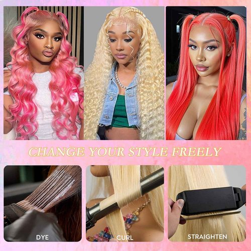 OUAYESI 613 Bundles Human Hair Body Wave Blonde Bundles Human Hair 22 Inch 100% Unprocessed 12A Brazilian Virgin Raw Weave Bundles Human hair Blonde Bundle Body Wave Extensions for Women