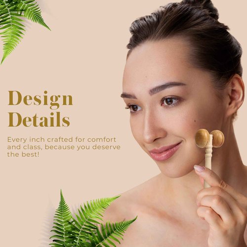 Bella Ciao 6-Piece Body and Skincare Set, Women’s Beauty Travel Basket, Spa Gift Set, Bath Accessories, Includes Face Massage Roller, Hair Brush, Exfoliation Tools, and Decorative Wooden Tray