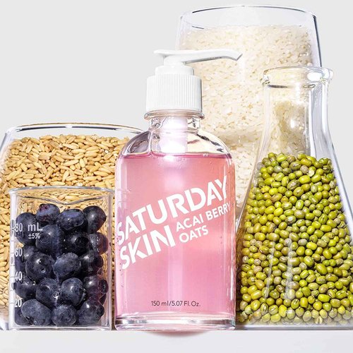 Saturday Skin Cleansing bundle with Melting Balm Gel Cleanser Foam Cleanser Total Makeup Remover and Face Wash