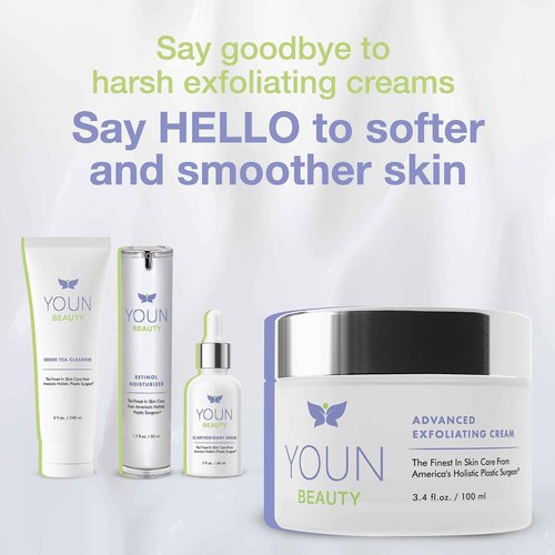 YOUN Beauty Wash-Off Exfoliating Face Wash by Dr. Anthony Youn – Paraben-Free, Gentle Face Exfoliator with Shea Butter, Vitamin E, Jojoba Oil, and Grapeseed Oil (100 ml)