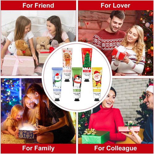 Swiffen 45 Pcs Christmas Hand Cream Gift Set Bulk Mini Hand Lotion Travel Natural Plant Fragrance Moisturizing Cream Dry Cracked for Women Mom Christmas Stocking Stuffers Gift Calendar Advent Favors