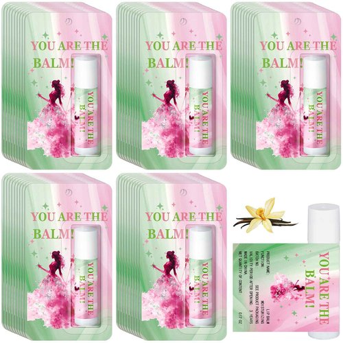 Swiffen 50 Pack Halloween Witch Lip Balms Bulk Pink and Green Party Favors Princess Gift Set Witched Party Favors Baby Shower Birthday Supplies Halloween Decoration Makeup Accessories Bag Stuffers