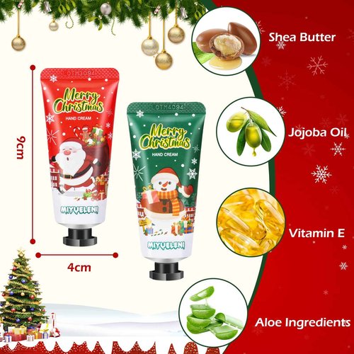 82 Pcs Christmas Hand Cream Gift Set, Bulk Christmas Gifts, Hand Lotion Travel Size,Mini Lotion bulk,Holiday Gifts For Women Coworker, Moisturizing Lotions for Christmas Stocking Stuffers Appreciation